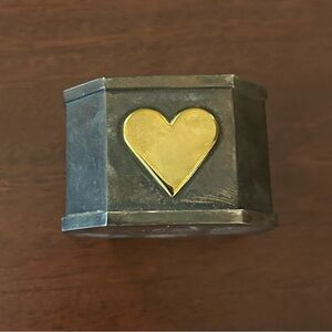 Lenox Kirk Stieff Village Sweetheart Trinket Box William Tung Pewter Heart